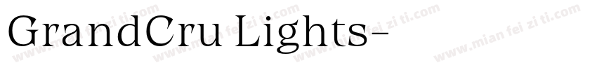 GrandCru Lights字体转换